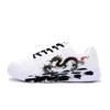 Li Ning Floating Boat Skateboard Shoes Unisex Low Top Black/White/Red AGCS419-1(Team1561-)