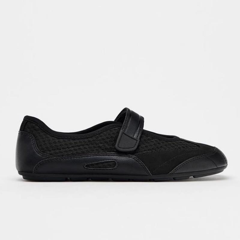 

Fashion Flats Women Mary Jane Loafers Shoes 2025 Spring New Fashion Casual Ballet Shoes Comfy Soft Leather Elegant Dress Women Flats 35 чёрный