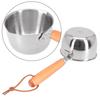 Milk Pot Stainless Steel Hot Oil Pan Hot Saucepan Small Pot Cooking Butter Melting Pot Versatile Flat Bottomed Oil Pan