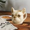 Hrnek Francouzský buldoček 300 ml Roztomilý pryskyřičný šálek na kávu 3D design buldoka Šálek na čaj, mléko Novinkové nápojové sklo na čaj, kakao, džus