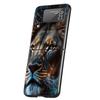 The Lion Hard PC Phone Case For Samsung Galaxy Z Flip 4 5 6 Transparent Cover For Galaxy Z Flip 3 Foldable Shockproof Cases Capa