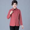 Warm Thin Jacket Autumn Winter Quilted Long-sleeved Jacket Parkas Middle Age Cotton-padded Tops Mother Cotton Coat