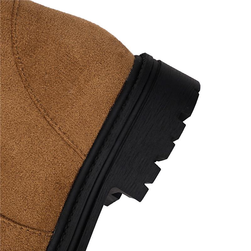 Women's Snow Boots, Comfortable and Warm In Autumn and Winter, Thick Heel Low Heel Large Size Plush Short Boots