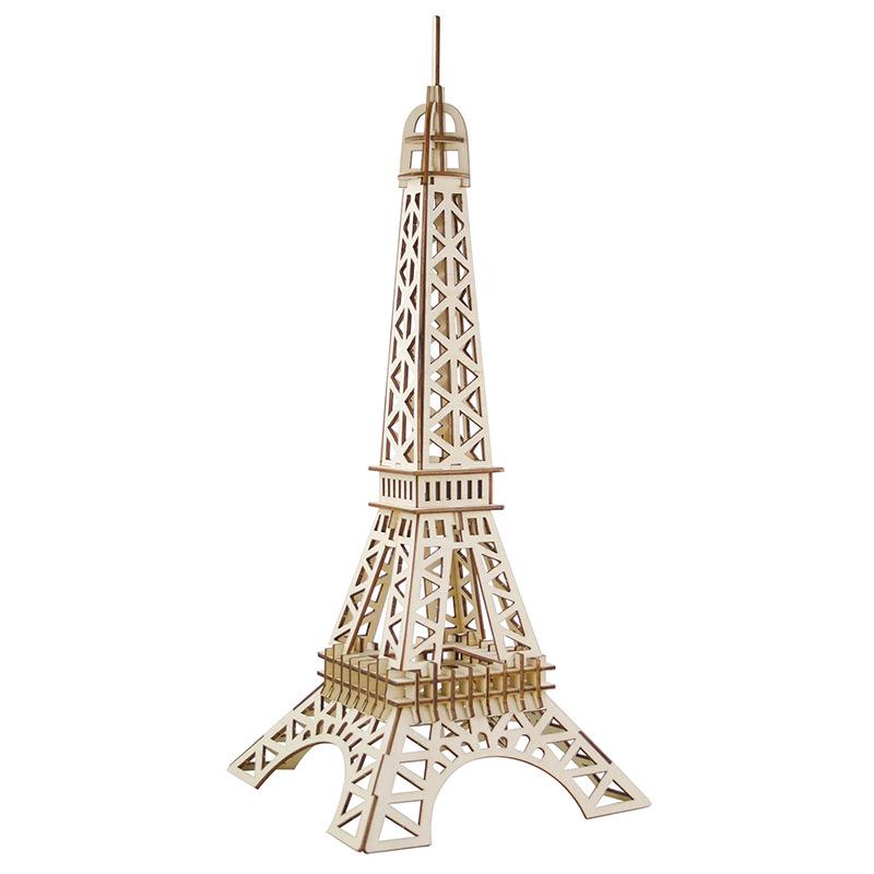 

Eiffel Tower Handmade Wooden 3D Puzzle Model Ornament Toy