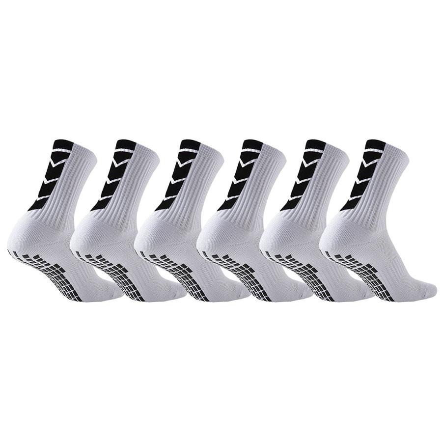 6Pairs Men Women Towel Bottom Athletic Socks for Football Basketball Baseball Rugby Soccer Running Tennis Non Slip