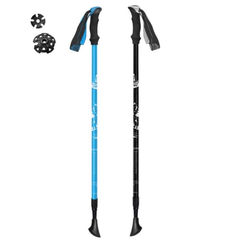 010912 Aluminum Alloy Skiing Stick Child Adult Length From 78-135cm 2 Pieces Per Pack