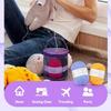 Crochet Bag Organizer Yarn Knitting Storage Portable Crochet Tote Bag Foldable Yarn Storage Knitting Needles And Accessories Bag