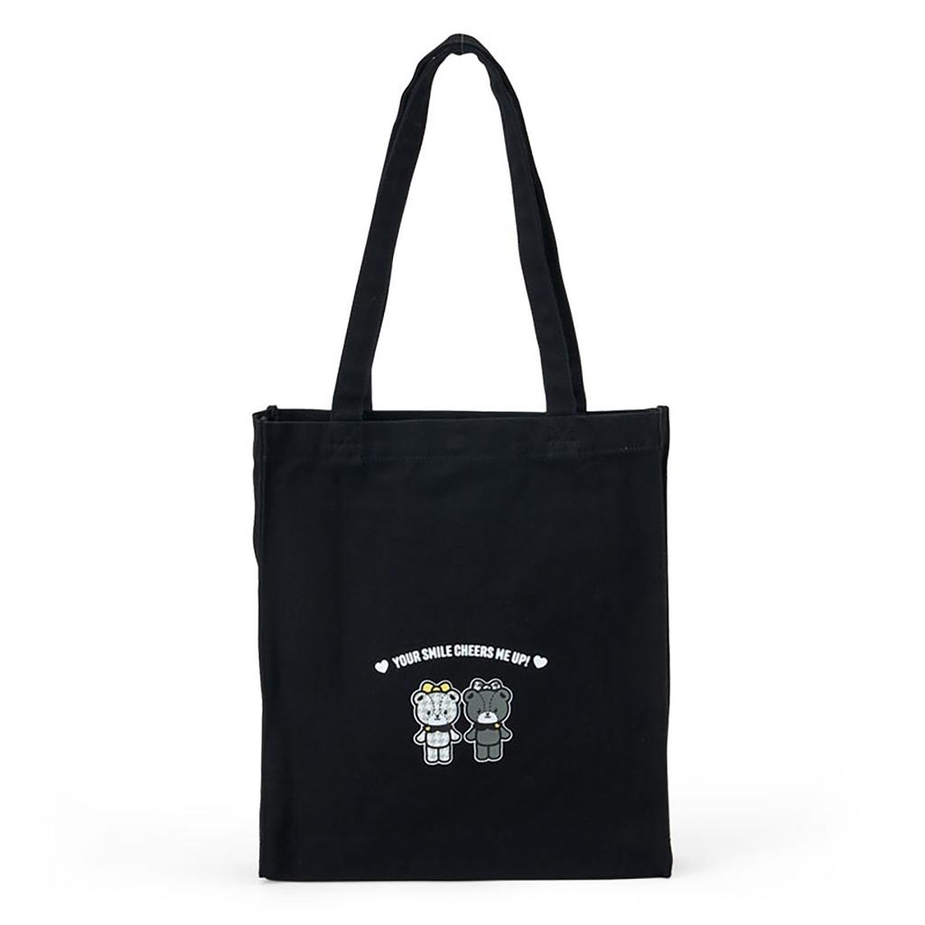 Sanrio Hello Kitty Tote Bag Girly Twin A4 Ages 3 and 282723 (Monochrome Coordinate) Size, Up,
