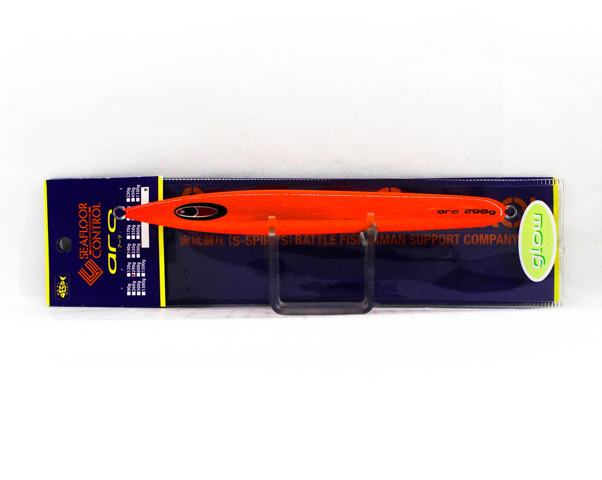 

Контроль дна Металлическая джиг-приманка Arc 290 грамм Chart Orange Zebra Glow GR (9580)