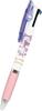 Sanrio Jetstream Ballpoint 3 Made In My Melody Kuromi Set and Name 0.5 Pen, Colors, Japan, & (Pen Stickers)