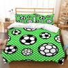 Bed Set Sports Style Duvet Cover Set Soccer Printed Quilt Cover Set Teens King Queen Size Bedding Fashion Cover Suit Luxury Bedding Cover