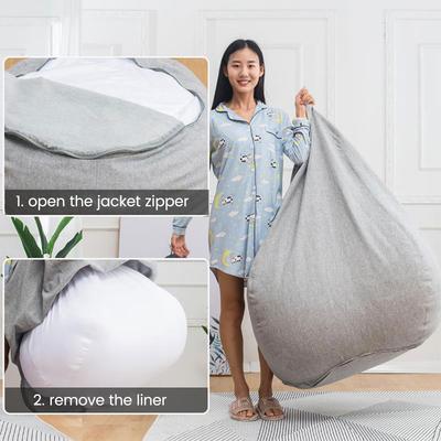 Lazy Sofas Cover Liner Mesh Sitzsack Innenfutter ohne Füllung für Schlafzimmer Wohnzimmer Sofa Furinture Pouf Puff Couch Tatami Innen