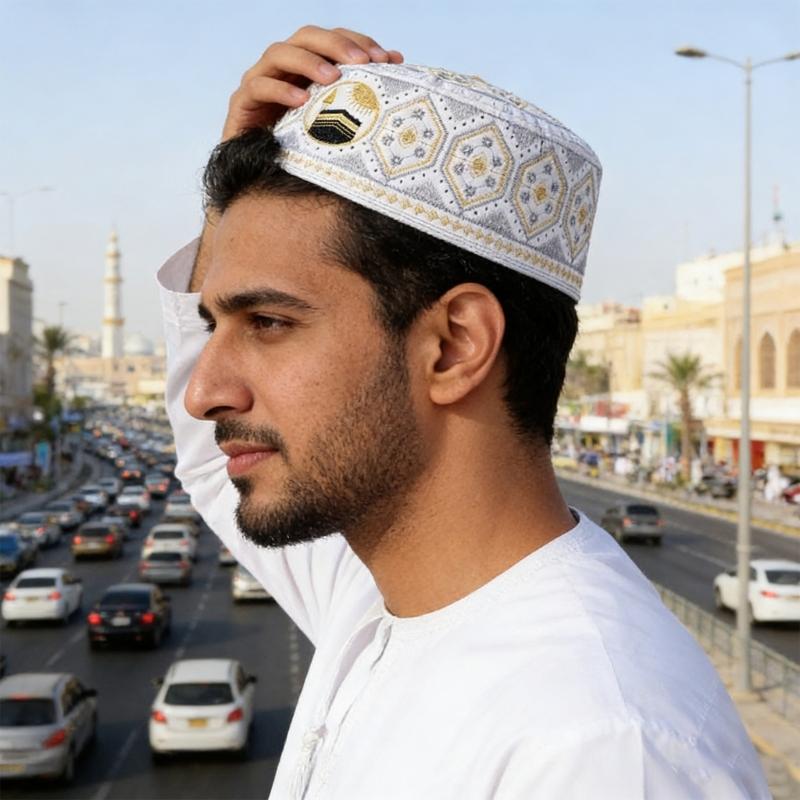 Bestickte jüdische Kippa Totenkopf-Abdeckung Traditionelles Design Leicht für religiöse Zeremonien und den täglichen Gebrauch
