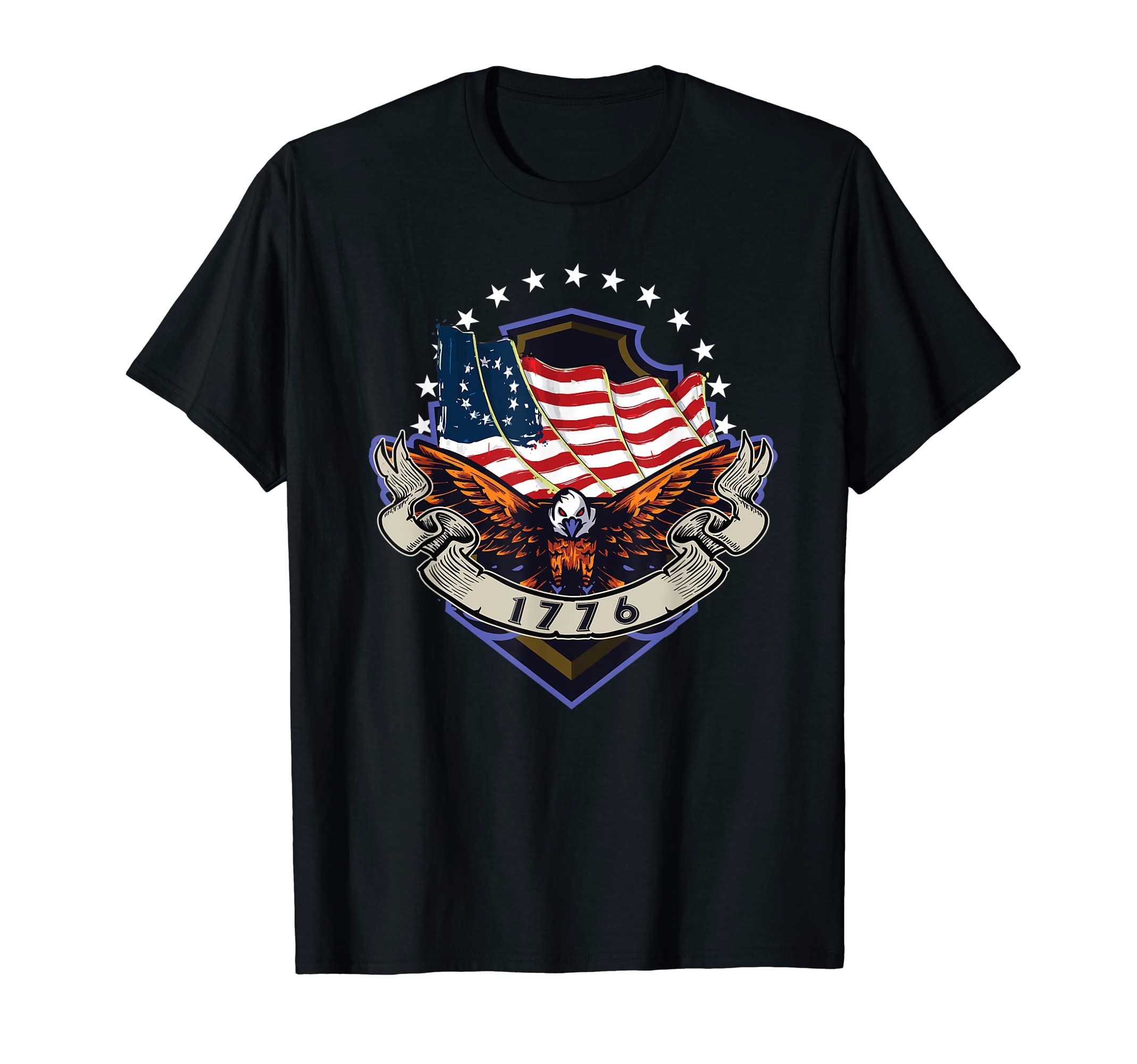 

1776 Patrotic USA Американский дизайн Мужская женская футболка