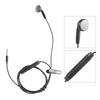 Single Side Earphone 3.5mm Cord with Volumes Control Microphones Earbuds for PC/Mobile Phone Connection
