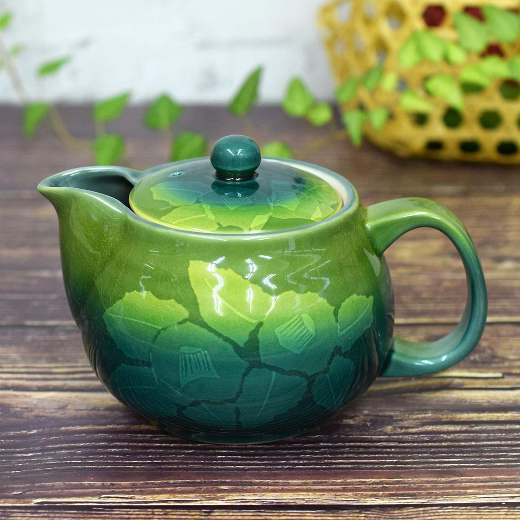 Teapot Stylish Kutani Ware Teapot Pot Ginzan Chaka Pottery Japanese Tableware Made In Japan Comes with Tea Strainer Net