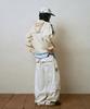 Lujeoseukeulleob Multi Cargo Pocket Wide Cotton Pants Ivory