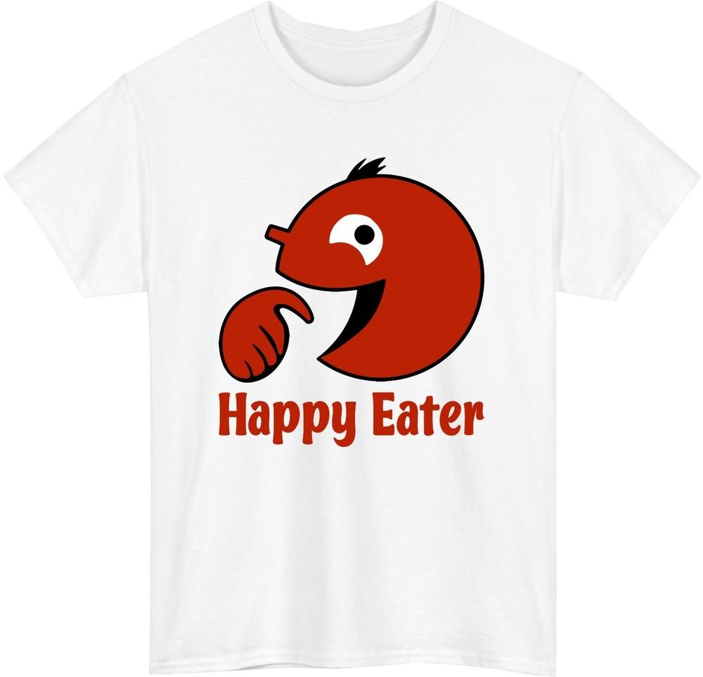 Happy Eater TV Show Caf TShirt Funny Foodie Casual Black Mirror Tee Top S