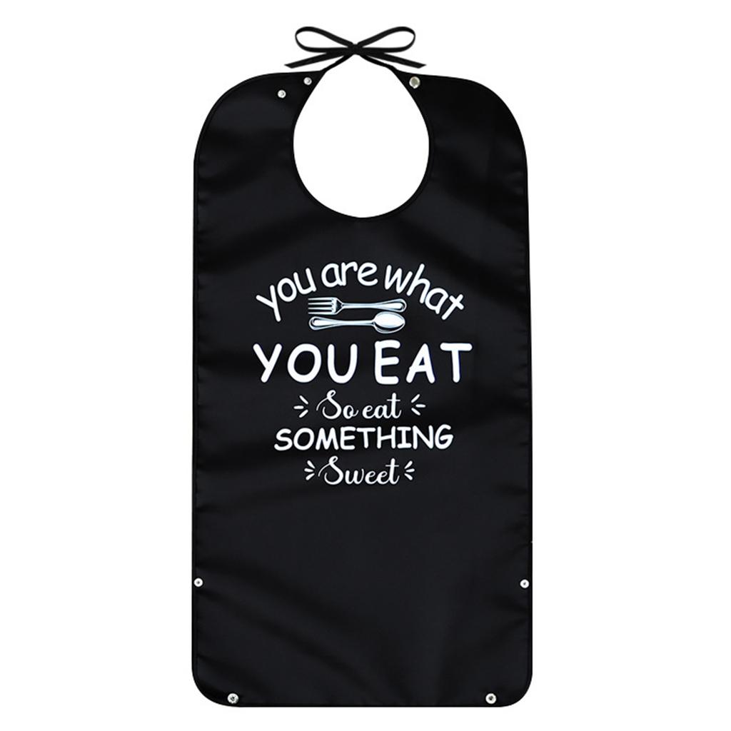 Adult Washable Bibs Reusable Eating Bibs Waterproof Bibs Clothing Protection Bib for Unisex Elderly and Disabled People