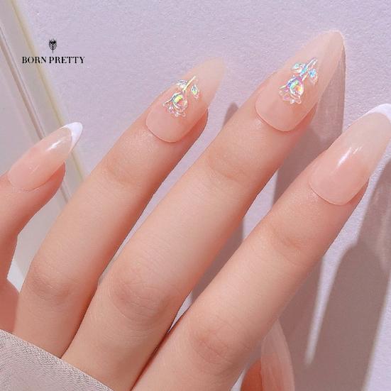 Exquisite Nail Flower Nails Ornaments Decor DIY Ice Penetration Aurora Effect