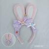 A Lolita Headdress Handmade J Rabbit Ears Lolita Hair Accessories Headband K Handmade Rabbit Ear Headband
