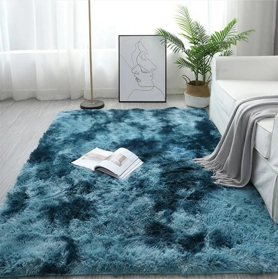 160x230CM Carpet for Living Room Plush Rug Bedroom Floor Fluffy Mats Anti-slip Rugs Soft Velvet Carpets Kid Room Blanket Home