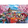 EPOCH Disney Mickey & Friends 1000-Piece Jigsaw Puzzle Sakura Journey 50x75cm with Glue and Spatula
