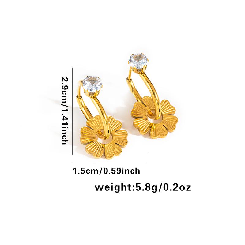 Chic Titanium Steel Earrings: Trendy, Stylish, Versatile, and Luxurious Design for Women