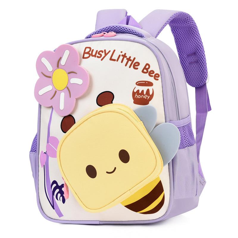 

Детский рюкзак для детского сада для мальчиков и девочек, мультяшный рюкзак фиолетовый