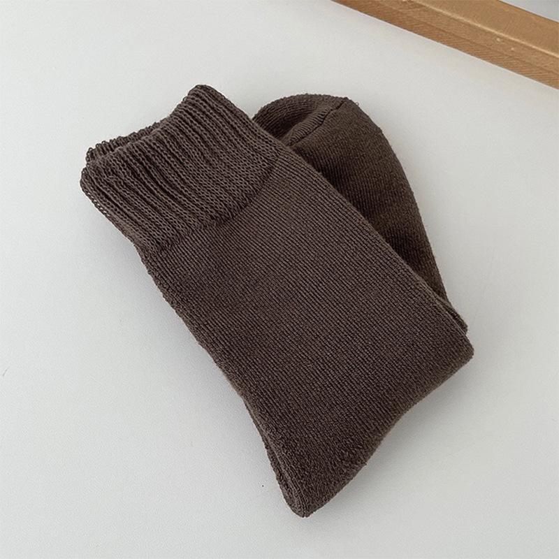 Women's Solid Color Warm Maternity Socks - Thick Velvet, Cold-Resistant, Anti-Pilling Floor Socks