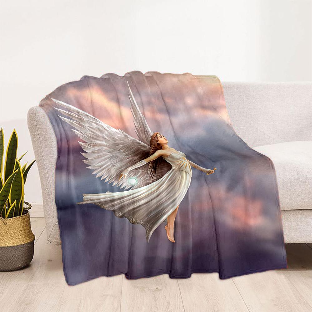 Gothic Style Blanket Comfortable Perfect for Bed Picnics Couch Four Seasons Multipurpose Playful Design Birthday Christmas Gift Blanket