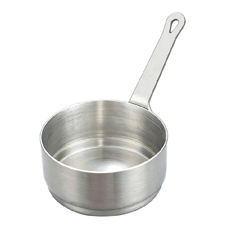 

100ml Stainless Steel Saucepan With Ergonomic Handle Convenient Metal Milk Pan For Heating And Melting Food серебряный