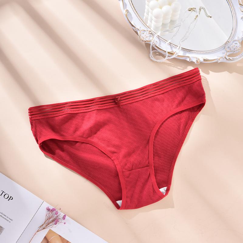 CFSC Women's Large Size Underwear Solid Color Print Underwear