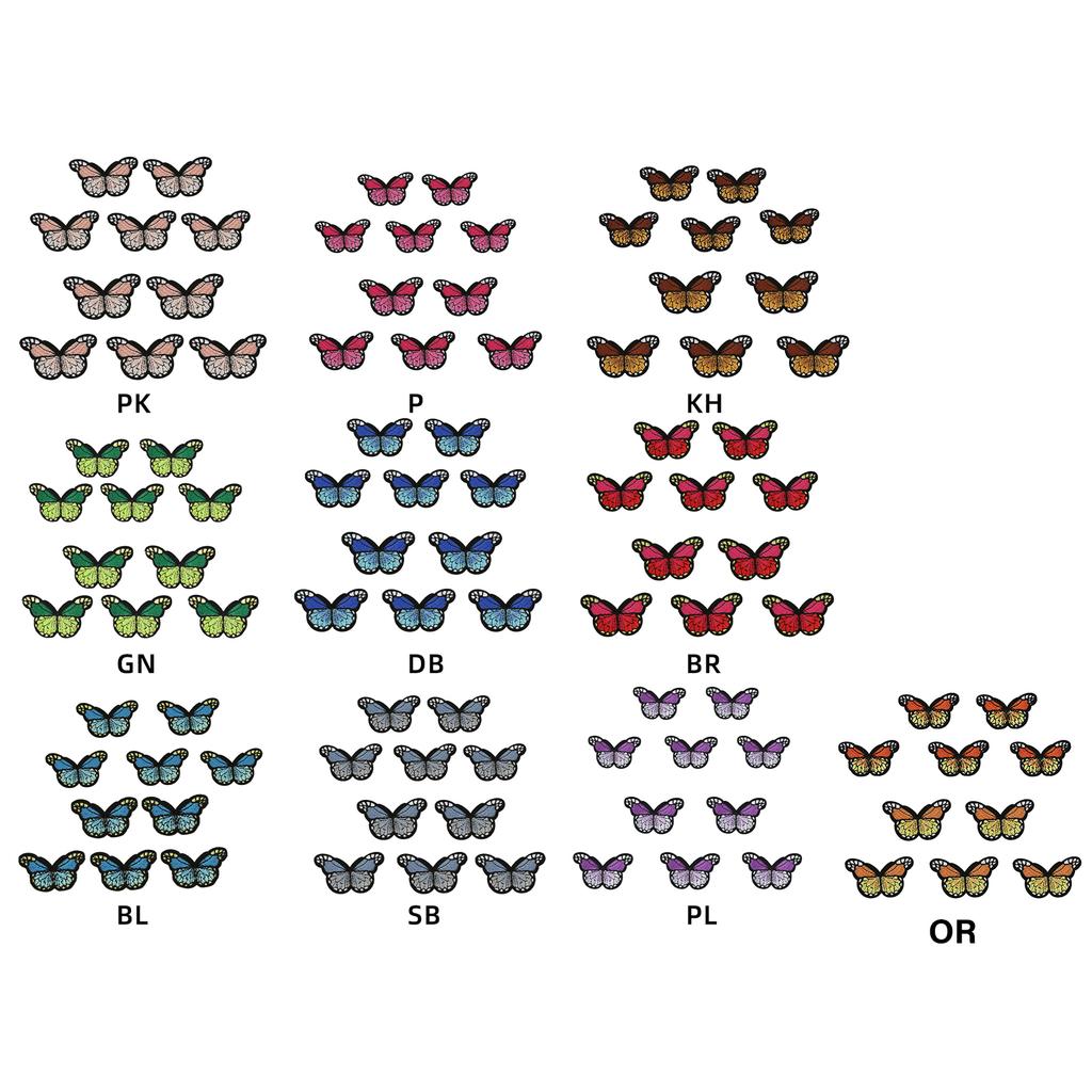 10 Sztuk Haftowane Aplikacje Naszywki Motyle Żelazko na Naszywki Motyle na Ubrania Dziecięce Dżinsy Kurtki Sukienka Kapelusz Torba