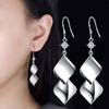 Geometric Rhombus Rhinestone Tassel Earrings for Women - Trendy Ear Hooks, Super Fairy Fashion Style