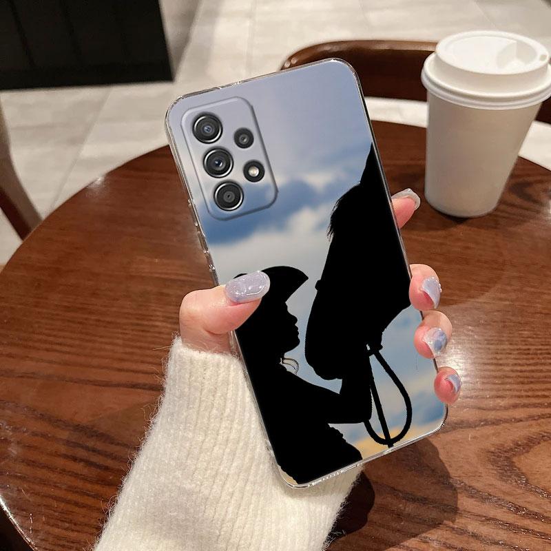 Pferdemädchen Tier Klare Handyhülle Für Samsung Galaxy A56 A57 A37 A55 A54 A36 A35 A26 A25 A16 A17 A07 A52 A34 A73 A53 A21s Cover