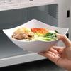 10pcs Heat-resistant Soup Bowl Plastic Snack Dish Multifunctional Square Salad Plate  Restaurant