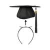 Hair Hoop Graduation Cap Headband Strong Grip Double-Sided Tape Comfortable Fit Hair Styling Band Graduation Hat Accessory