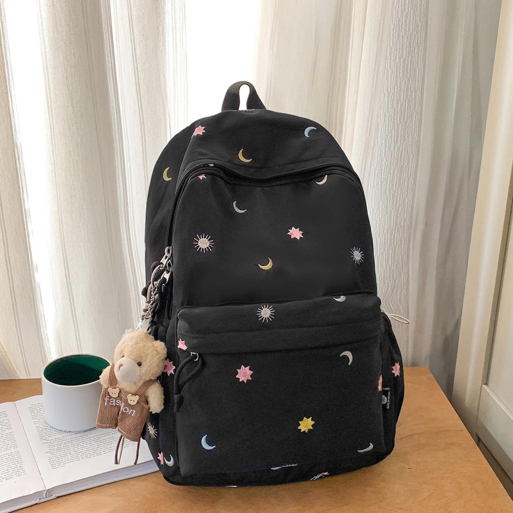 Schoolbag niche style high-value backpack junior high school girl class schoolbag girl high school student fashion campus backpack