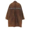 Made In Japan Long Sleeve Suede Leather Coat 9 Quilted Sheepskin Liner Women Used