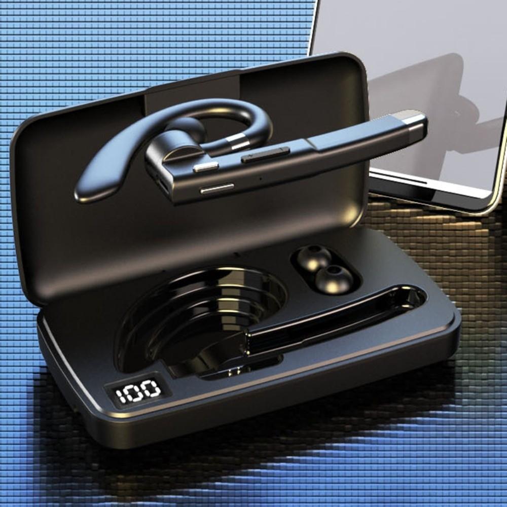 Screen Display Bluetooth Earphone Rotatable Wireless Headphones Ear Hook Business Headset  Business