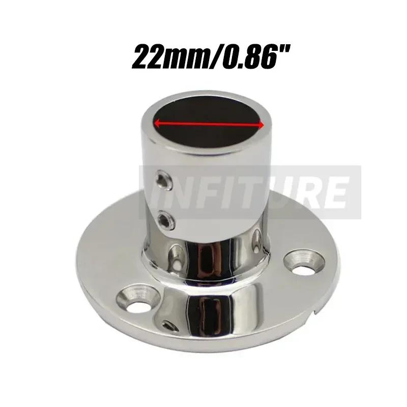 22mm/25mm/30mm/32mm 90 Degree Boat Handrail Fitting 316 Stainless Steel Marine Hardware Boat Hand Railing Round Base Tube Pipe 22mm