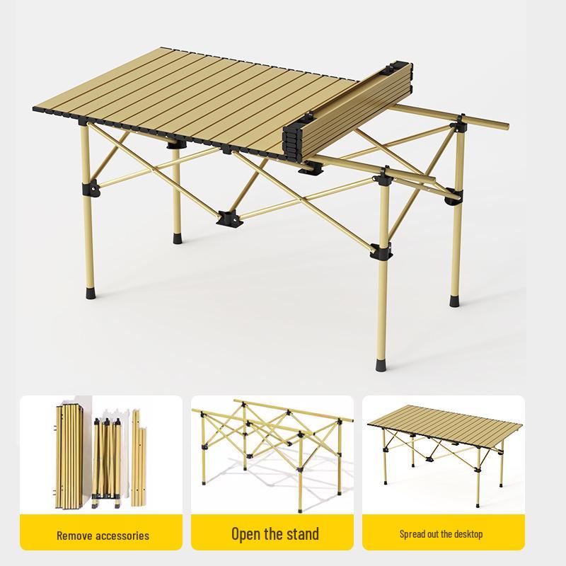 Portable Outdoor Folding Table & Chair Set: Lightweight, Multi-purpose for Camping, Picnics & More