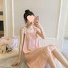 Summer Princess-Style Nightdress: Cute Korean Student Pajamas with Thin Straps for Home and Outdoor Wear