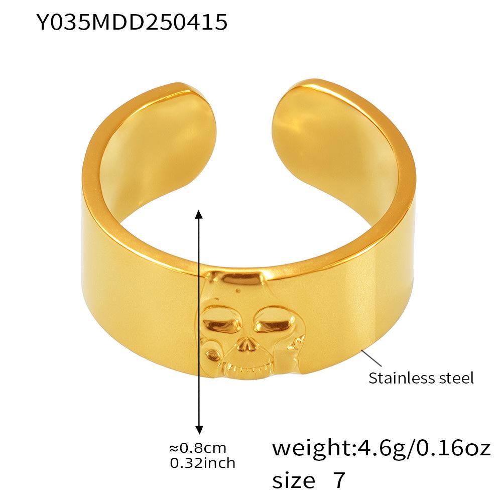 Minimalist Textured Open Ring - Cold Style Fashion Jewelry for Index Finger