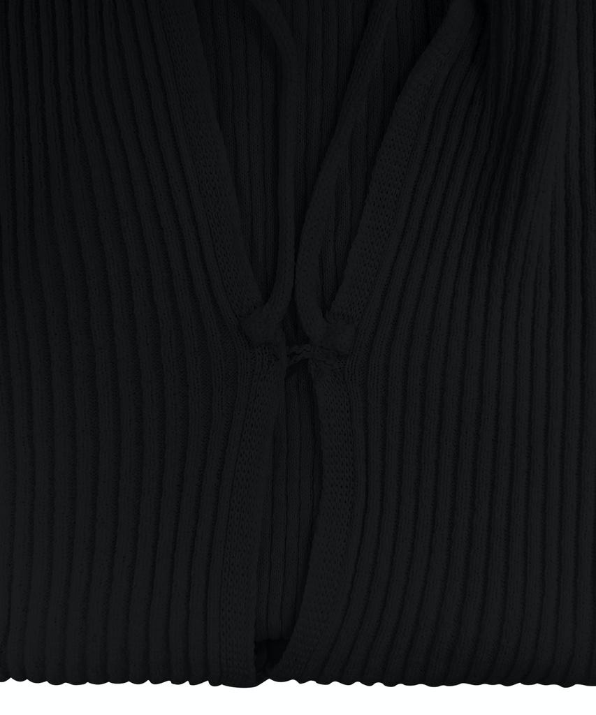 Teulimingbeodeu 2-Way Strap Sleeveless Knit [ Black ]