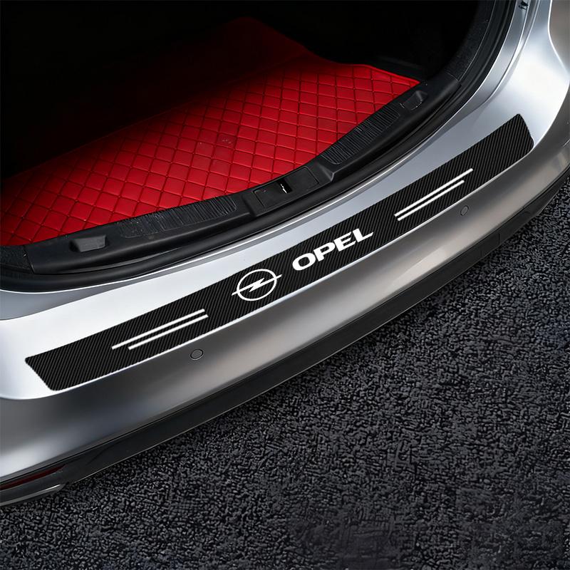AAAYW1 High-quality Carbon Fiber Car Door Sill Protector Sticker For Opel Astra j Insignia Astra g Corsa Zafira b Mokka Vivaro Meriva