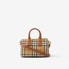 Burberry Women's Plaid Bowling Handbag