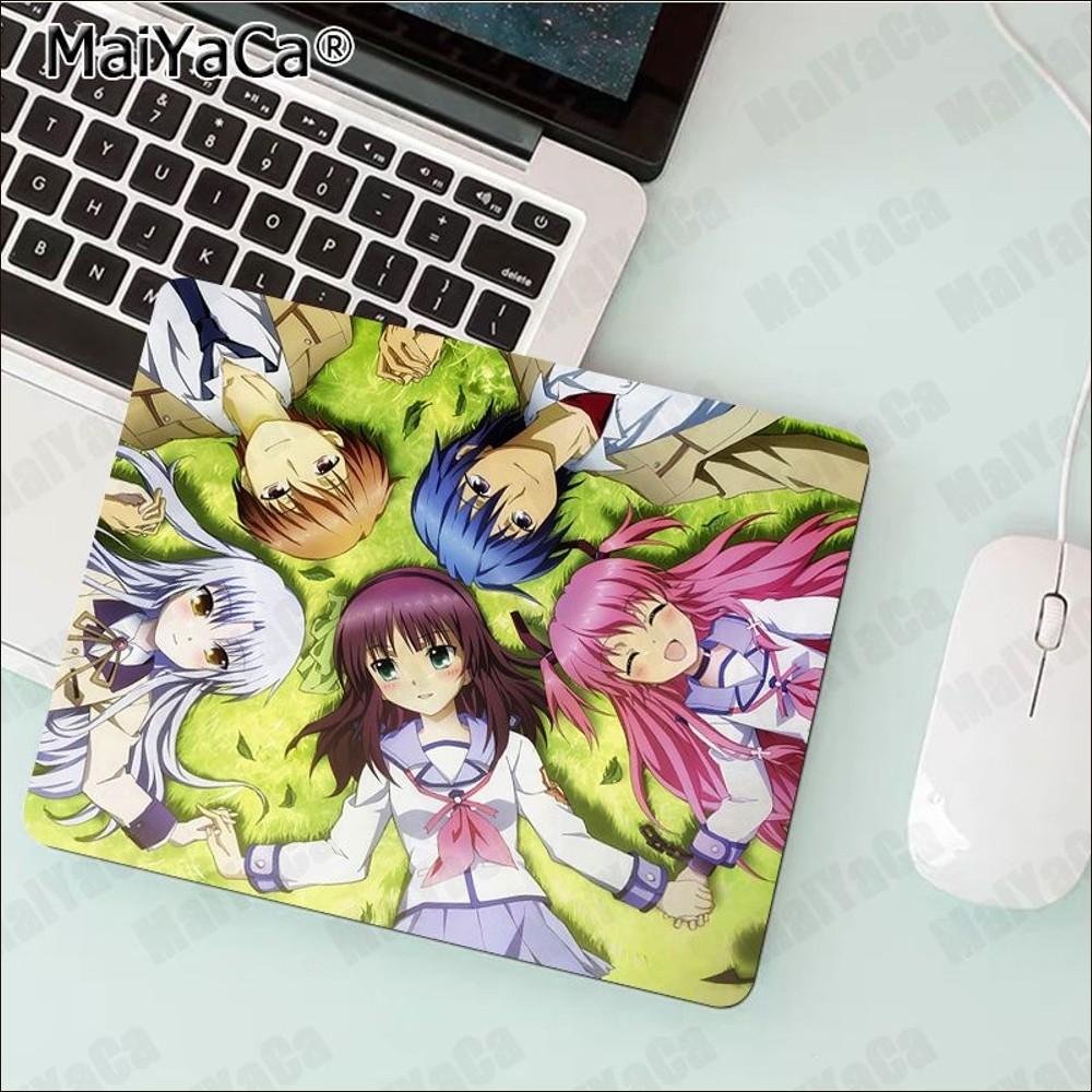 Angel Beats Anime Mousepad Rubber Small Thickened Mouse Pad Gaming Keyboard Table Mat Office Supplies Room Decor Mouse Carpet