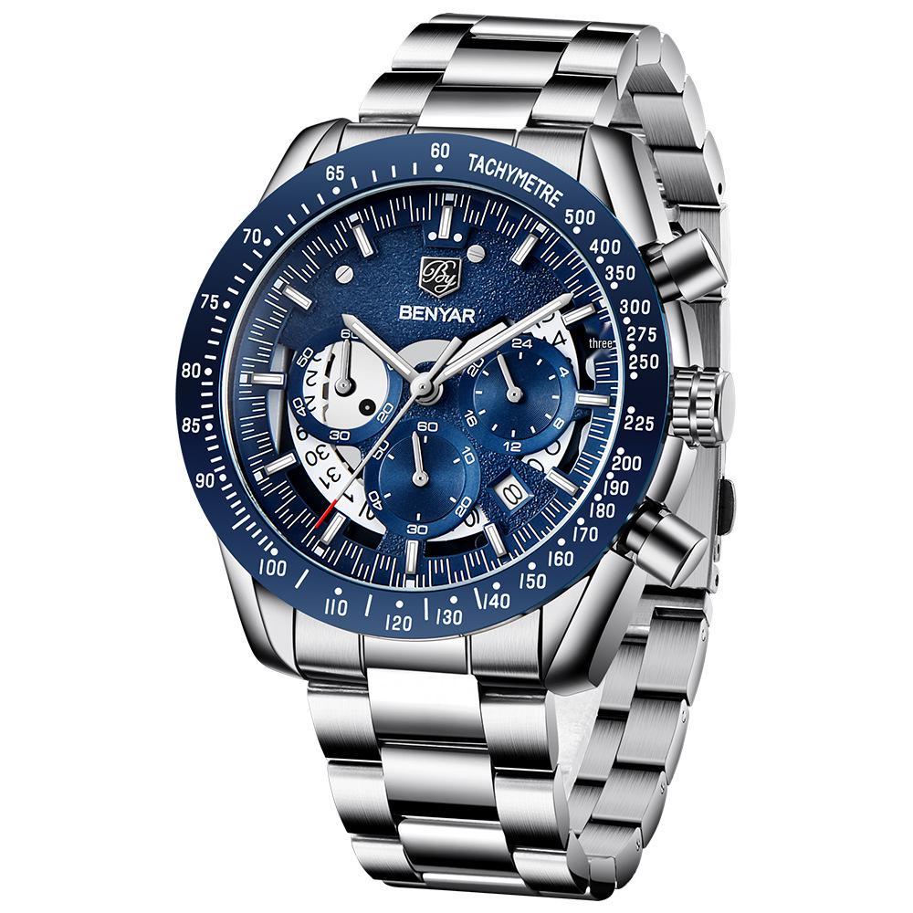 BENYAR Multifunctional Waterproof Quartz Sport Watch for Men